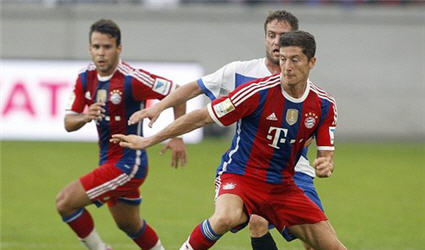 Lewandowski ghi bàn thắng đầu tiên cho Bayern Munich