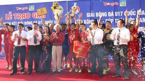 U17 PVF vô địch giải U17 QG Báo Bóng đá - Cúp Thái Sơn Nam 2014