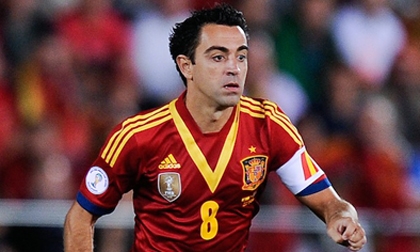 Xavi giã từ ĐT Tây Ban Nha ở tuổi 34