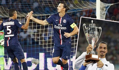 Ibrahimovic tỏa sáng, PSG giành Acqua Lete Cup