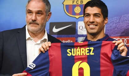 Luis Suarez và một câu hứa đặc biệt trong buổi ra mắt Barca
