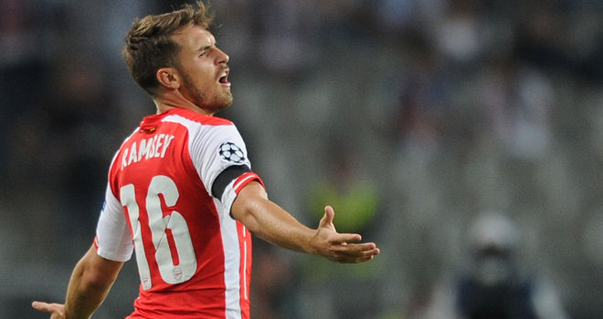 Ramsey nhận thẻ đỏ, Arsenal rời Thổ Nhĩ Kỳ với 1 điểm