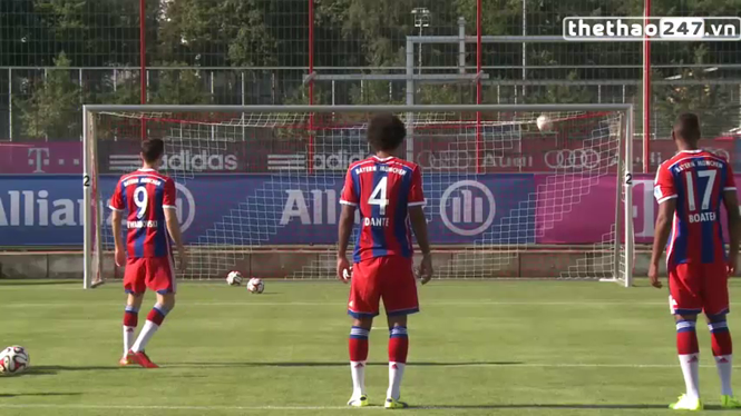 VIDEO: Phần so tài sút trúng xà ngang của các cầu thủ Bayern Munich