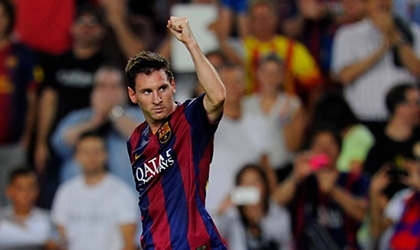 Lập cú đúp, Messi thiết lập một loạt kỉ lục