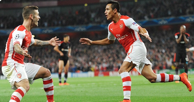 Video clip bàn thắng: Arsenal 1-0 Besiktas (Play-off Cúp C1 2014/15)