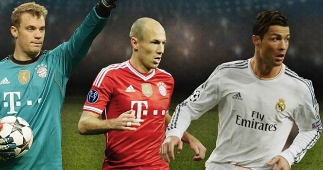 Cầu thủ xuất sắc nhất châu Âu: Ronaldo, Neuer hay Robben?