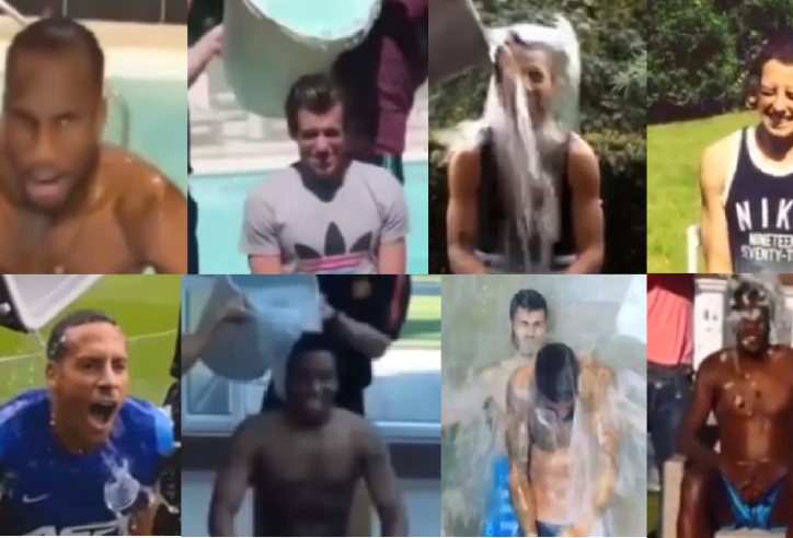 VIDEO: Tổng hợp trò dội nước đá (P4) với Persie, Boateng, Bale, Moyes, Rojo, Torres,...