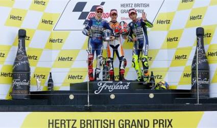 Kết quả đua xe MotoGP chặng 12-Hertz British Grand Prix 2014