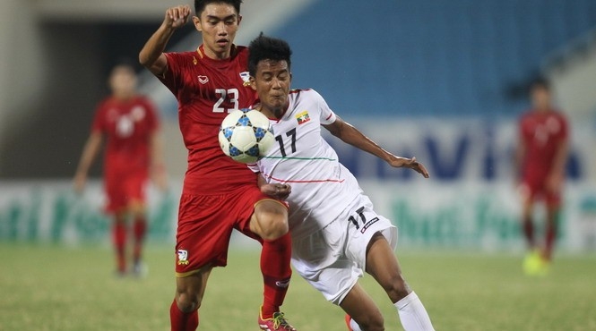 Video clip bàn thắng: U19 Thái Lan 1-2 U19 Myanmar (U19 Đông nam Á 2014)