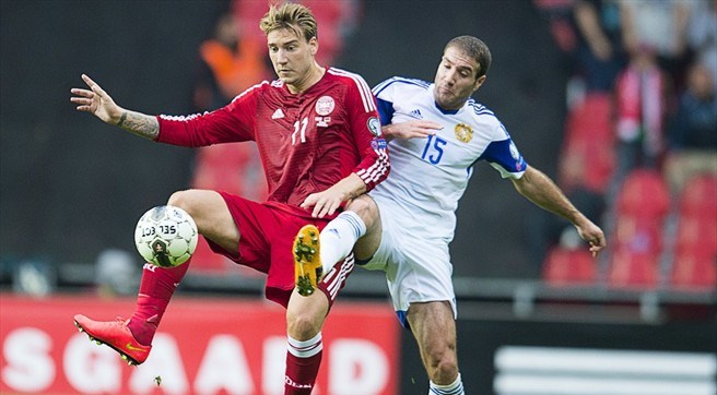 Video clip bàn thắng: Đan Mạch 2-1 Armenia (Bảng I - Vòng loại Euro 2016)