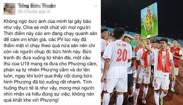 Sự thật bức ảnh Công Phượng ăn mừng gây tranh cãi