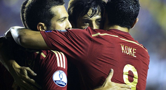 Video clip bàn thắng: Tây Ban Nha 5-1 Macedonia (Vòng loại bảng C Euro 2016)