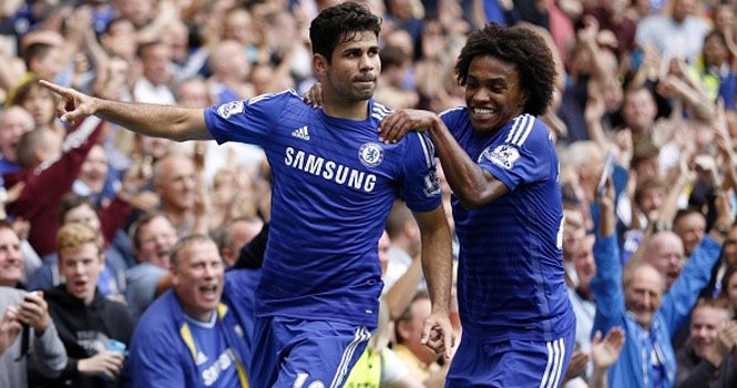 Costa không cần tập vẫn ghi được bàn thắng cho Chelsea