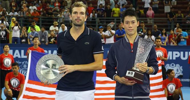 Tin vắn Quần vợt 1/10: Nishikori vô địch giải quần vợt Malaysia Open
