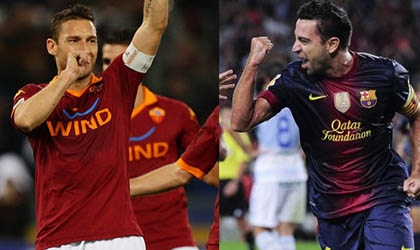 Cúp C1: Đêm của Totti, Xavi, đêm của lịch sử
