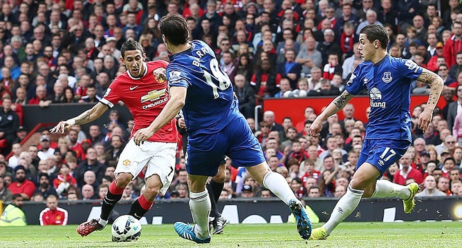 Video clip bàn thắng: Manchester United 2-1 Everton ( Vòng 7 - Ngoại Hạng Anh 2014/15)