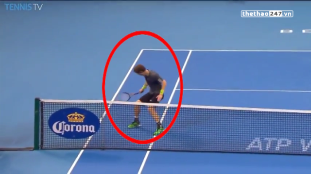 Video tennis: Tình huống Andy Murray lóng ngóng để mất điểm đầy hài hước