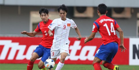Đội hình ra sân của U19 Việt Nam trong trận gặp Trung Quốc