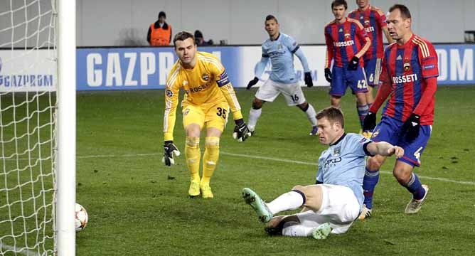 Video clip bàn thắng: CSKA Moscow 2 - 2 Man CIty - Vuột mất chiến thắng