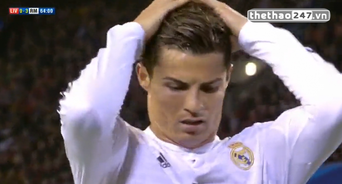 VIDEO: Pha bỏ lỡ khó tin khiến Ronaldo lỡ hẹn với kỷ lục ghi bàn ở Cúp C1