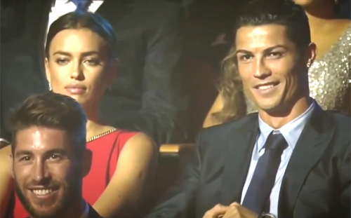 MC khen Ronaldo khiến Irina ''xị mặt''