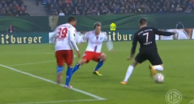 Video clip bàn thắng: Hamburger SV 1-3 Bayern Munich (Cúp Quốc gia Đức)
