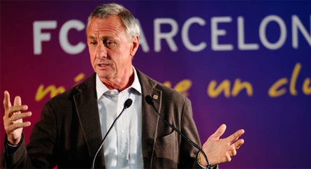 Huyền thoại Johan Cruyff chê Barca bị mất uy tín