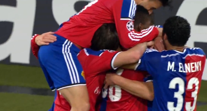 VIDEO clip bàn thắng: Basel 4-0 Ludogorets (Bàng B-Cúp C1 Châu Âu 2014/15)
