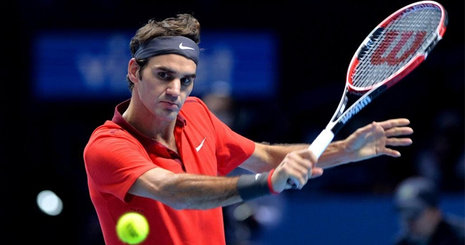 Federer thắng 'tốc hành' ngày ra quân tại ATP World Tour Finals