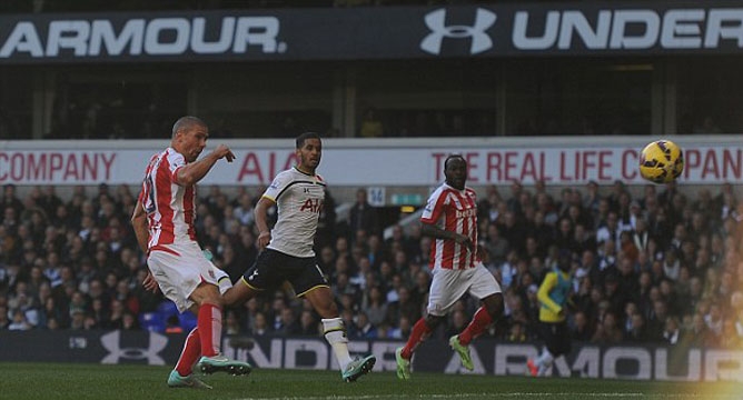 Video clip bàn thắng: Tottenham Hotspur 1-2 Stoke City