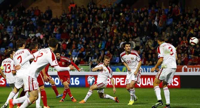 Video clip bàn thắng: Tây Ban Nha 3-0 Belarus - Chiến thắng quá dễ dàng