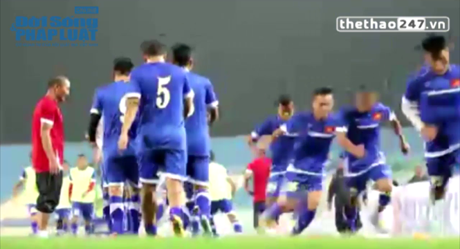 Video AFF Cup 2014: ĐT Việt Nam sẵn sàng cho trận gặp Indonesia