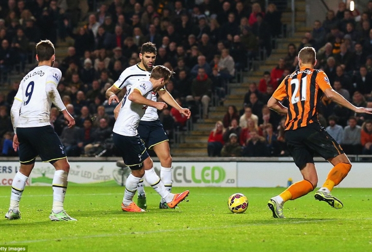 Video clip bàn thắng: Hull City 1-2 Tottenham Hotspur - Lội ngược dòng