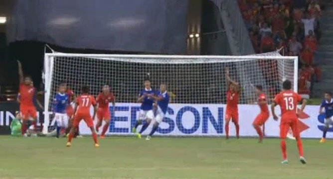 Video clip bàn thắng: Singapore 1-3 Malaysia