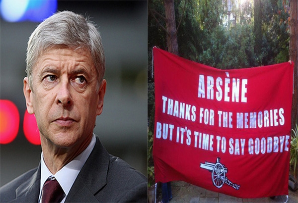 VIDEO: Asene Wenger tức giận về việc fan Arsenal giơ biểu ngữ đòi sa thải