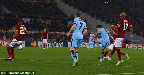 AS Roma 0-2 Man City: Cứu tinh Nasri giúp MC vượt qua vòng bảng
