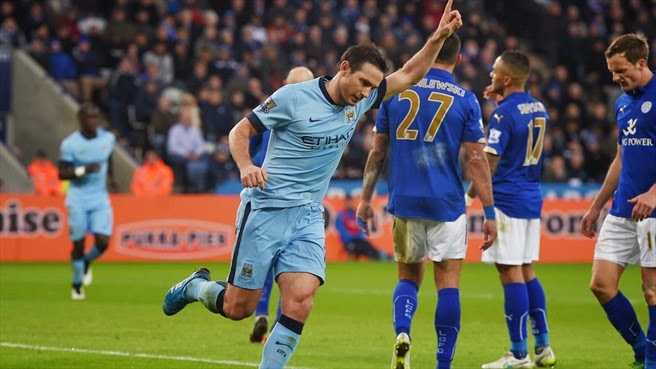 Video clip bàn thắng: Leicester 0-1 Man City - Người hùng Lampard