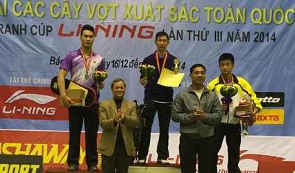 Tiến Minh vô địch giải các cây vợt xuất sắc toàn quốc 2014