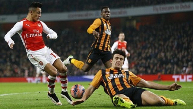 Video clip bàn thắng: Arsenal 2-0 Hull City - Sanchez rực sáng