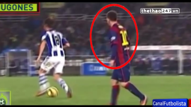 VIDEO: Sự lười biếng của Messi ở trận thua Real Sociedad