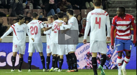 Video clip bàn thắng: Granada 1-2 Sevilla - Duy trì bất bại