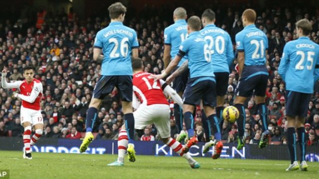 Video clip bàn thắng: Arsenal 3-0 Stoke City - Sanchez tỏa sáng rực rỡ