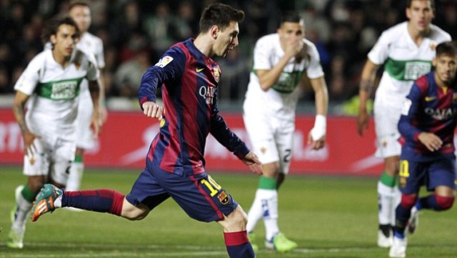 Video clip bàn thắng: Elche 0-6 Barcelona - Messi lập kỷ lục mới