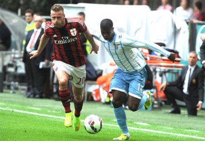 Video clip bàn thắng: AC Milan - Lazio - Thành Milan thất thủ