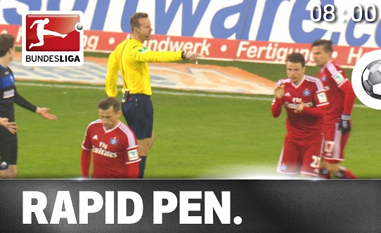 VIDEO: Pha thổi phạt penalty nhanh nhất lịch sử Bundesliga... chỉ sau 8 giây