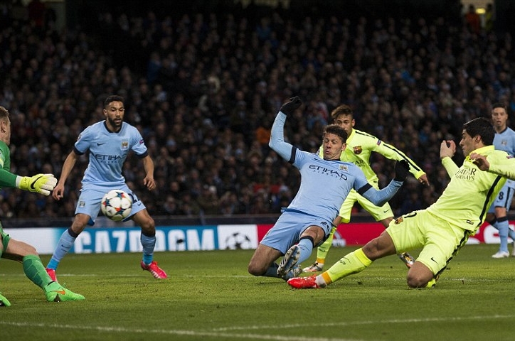 Video clip bàn thắng: Man City - Barcelona - Khi Suarez trở thành ác mộng