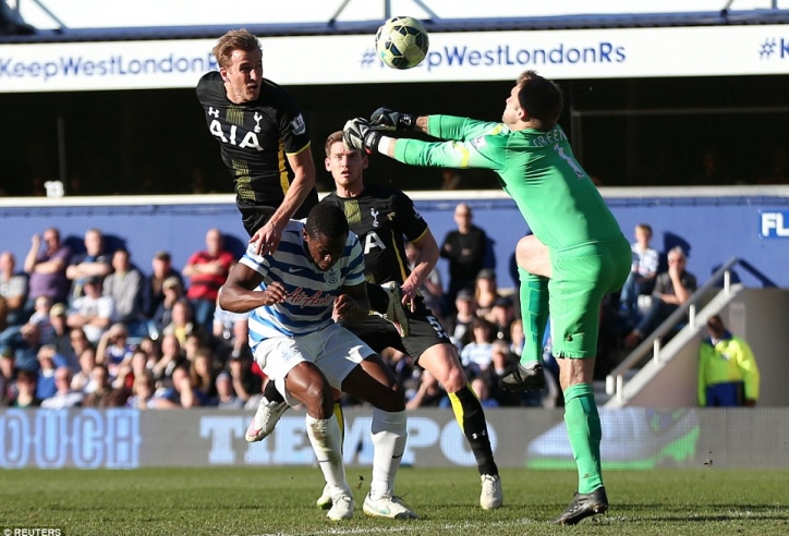 Video clip bàn thắng: QPR 1-2 Tottenham - Top 4 rực lửa