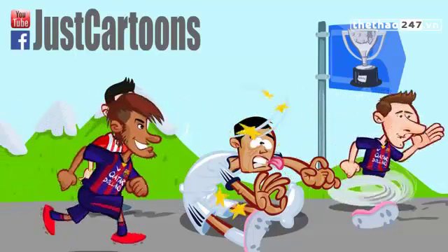 Video hoạt hình: Ronaldo bị Messi vượt qua như thế nào