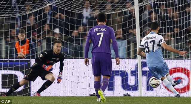 Video clip bàn thắng: Lazio 4-0 Fiorentina (VĐQG Italia 2014/15)