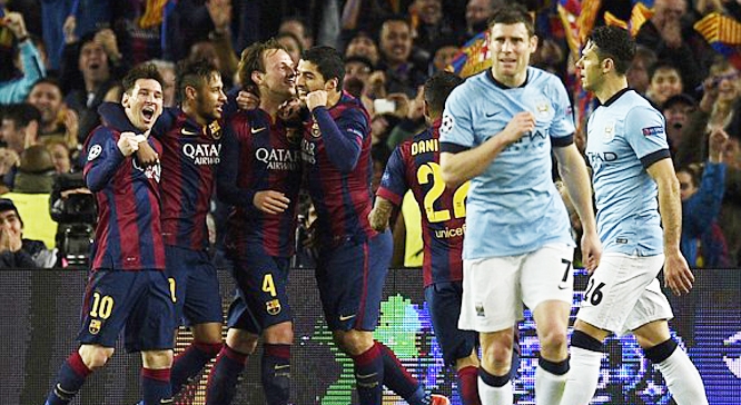 Video clip bàn thắng: Barcelona - Man City (Vòng 1/8 Champions League)